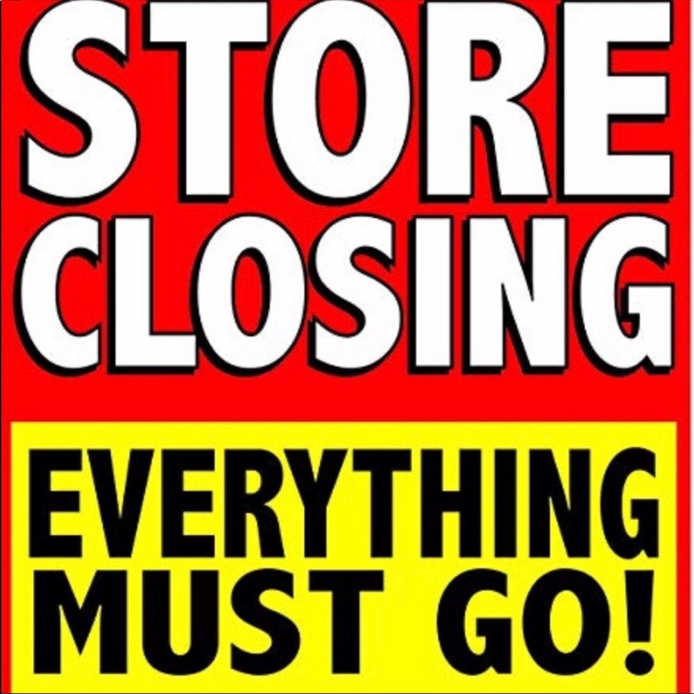 Closet will close Tuesday!!!!!